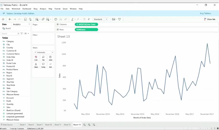 The desktop agent driving Tableau, from the recorded session